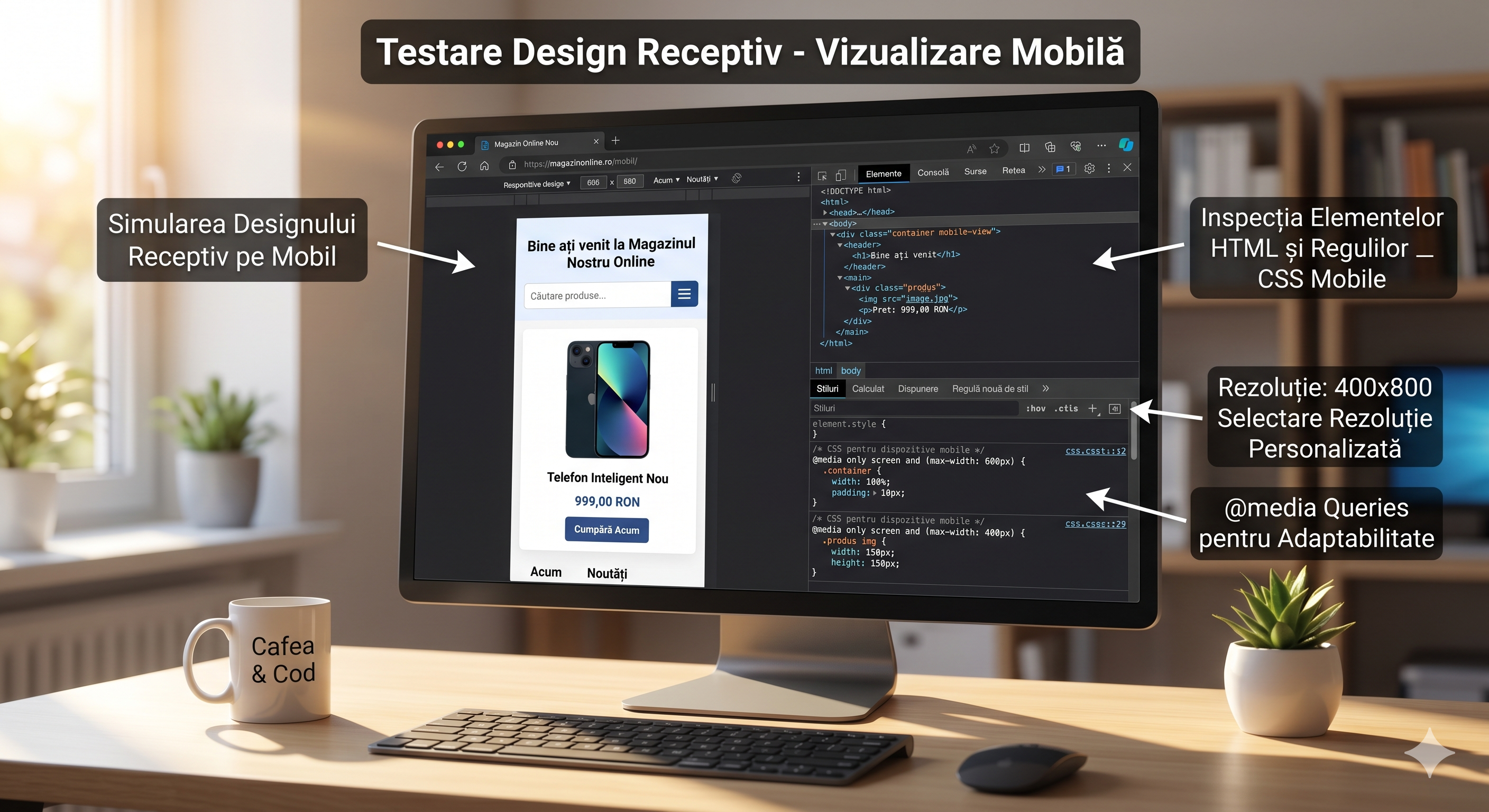 site optimizat pentru telefon